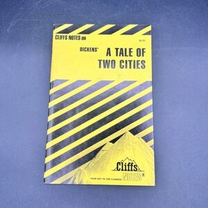Cliffs Notes on Dickens A Tale of Two‎ Cities Study Guide 1969 New Edition